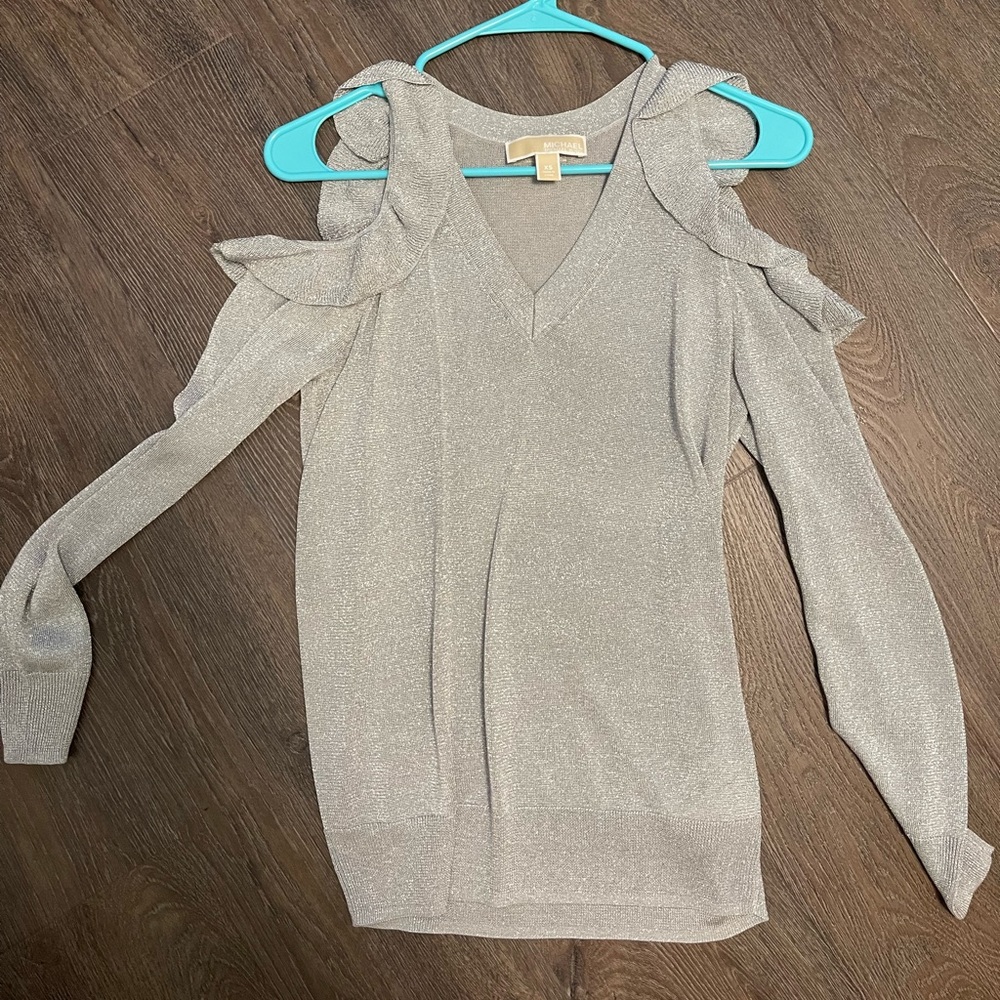 XS Michael Kors Silver Top